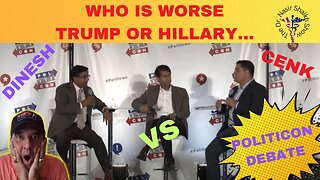 POLITICON FACE-OFF: Cenk Uygur & Dinesh d'Souza Debate - Who Is Worse - Trump OR Hillary
