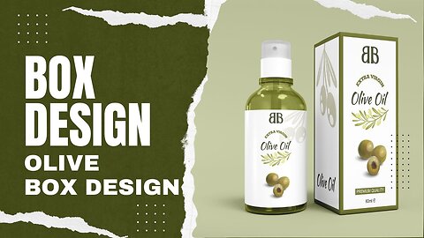 How to Create Box Packaging Design in Adobe Illustrator 2023 / Olive Box