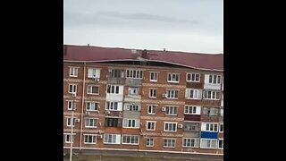 Strong wind removes rooftop