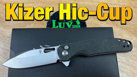 Kizer Hic-Cup button lock flipper !