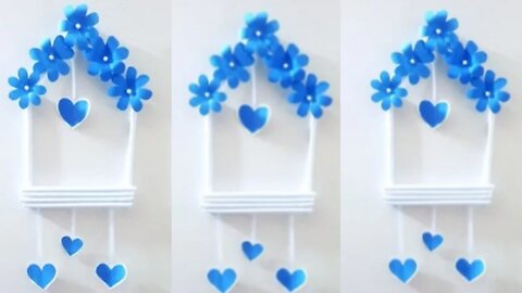 Heart Easy and Quick Paper Wall Hanging Ideas A4 sheet Wall decor / Room Decor DIY