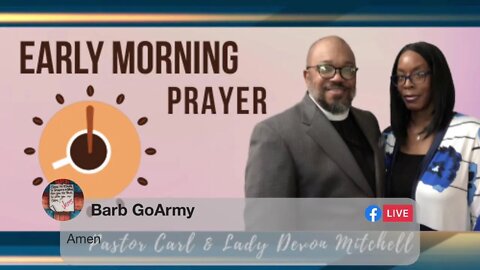 Early morning prayer with Pastor Carl
