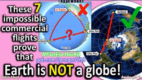 Seven Impossible Commercial Flights Proving Earth is not a Globe
