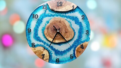 How to make a DIY Wall Clock / Clock made of epoxy resin
