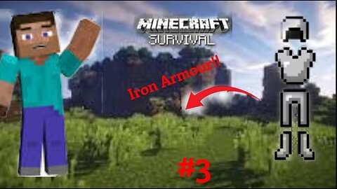 I made Iron armor in minecraft survival