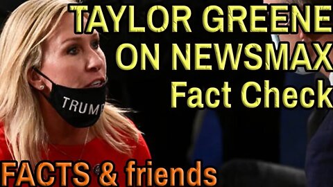 MARJORIE TAYLOR GREENE FACT CHECK Interview on Newsmax with Greg Kelly on the #LieStream with chat