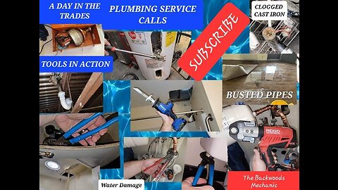 Plumbing Service Calls (A Day in the Trades Series) Knipex, Ridgid, Kobalt, Harbor Freight in Action