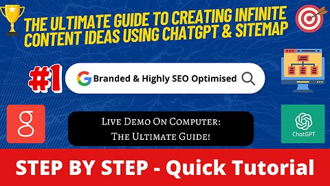 📚🔑 The Ultimate Guide to Creating Infinite Content Ideas Using ChatGPT & Sitemap