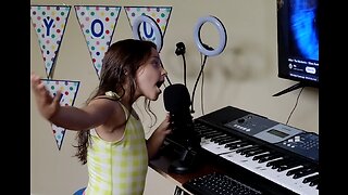 6 Year-Old Bella Singing - Silent Running - Karaoke