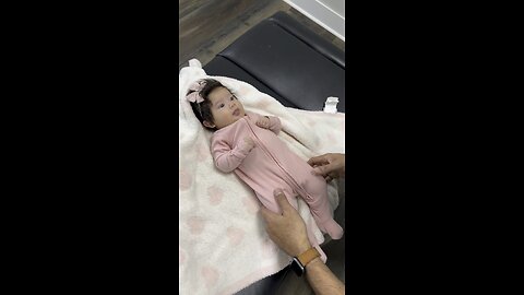 Baby girl gets her first adjustment