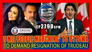 EP 2790 6PM 1 MIL CANADIANS MARCH TO OTTAWA TO DEMAND TRUDEAU's RESIGNATION.