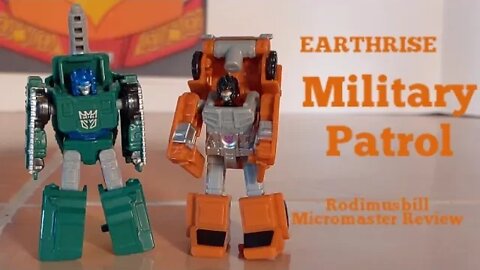 Transformers Earthrise MILITARY PATROL (BOMBSHOCK & DECEPTICON GROWL) Micromaster Review