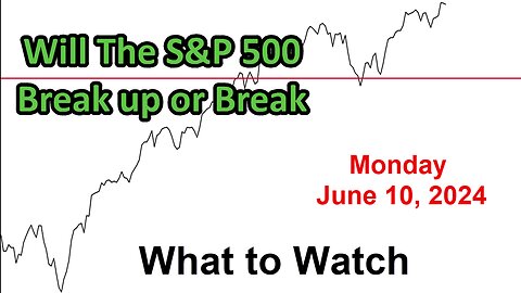 S&P 500 What to Watch for Monday June 10, 2024