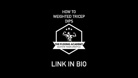 How To: Weighted Tricep Dip #Triceps