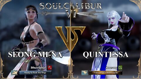 Seong Mi-na (B0urrin0urs) VS Quintessa (Âmesang) (SoulCalibur™ VI: Online)