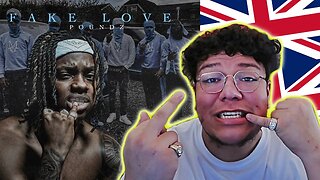 AMERICAN REACTS TO UK RAP | Ft. Poundz - Fake Love [Music Video] | GRM Daily