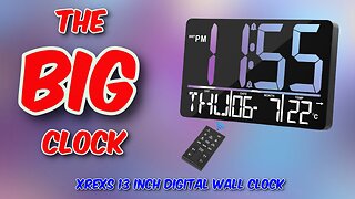 XREXS 13 inch Digital Wall Clock Review