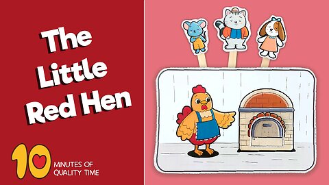 The Little Red Hen Stick Puppets Craft