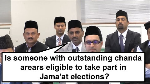 Is someone with outstanding chanda arears eligible to take part in Jamaat elections?