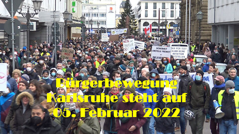 Bürgerbewegung "Karlsruhe steht auf". Spaziergang am 05. Feb. 2022 |