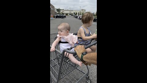 Baby girls fist buggy ride