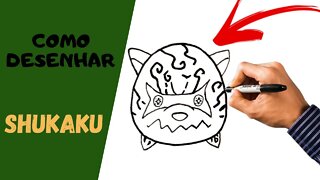 COMO DESENHAR SHUKAKU CHIBI | NARUTO