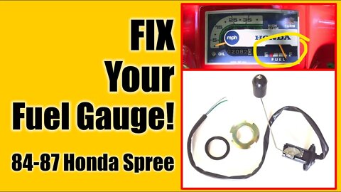 Honda Spree ● Fix your Fuel Gauge! An Easy Thing to Check Before You Replace Parts!
