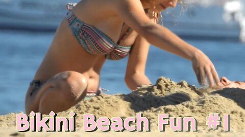 Bikini Beach Fun #1 | #bikini2024 #viralreelsfb2024 #beachgirl #smallbikini #teenbikini