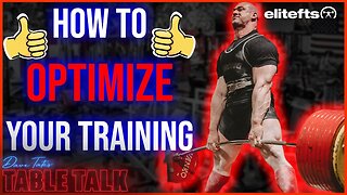 How To Optimize Your Training | Danny Grigsby