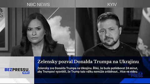 Zelensky v rozhovoru pro NBCnews pozval D. Trumpa na Ukrajinu