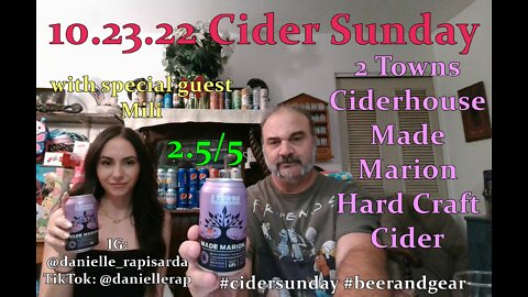 10.23.22 Cider Sunday 2 Towns Made Marion Blackberry Craft Hard Cider 2.5/5