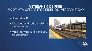 Free MTA rides for military service members on Veterans Day