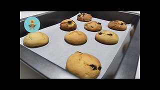 Fluffy Cookies With Raisins / Αφράτα Μπισκότα Με Σταφίδες