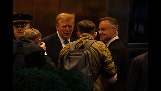 Польский президент Анджей Дуда прибыл в Trump Tower, чтобы встретиться с Трампом