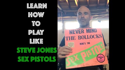 Play Guitar Like Steve Jones / Sex Pistols! - 5 Minute Mini Lesson - Beginner Guitar Players