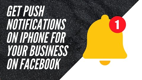 Get Facebook notifications on your phone when someone comments on your ads or messages your page
