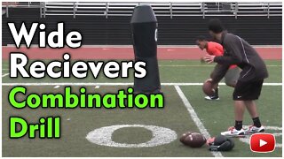 Wide Recievers Skills and Drills - Combination Drill featuring Steve Mooshagian