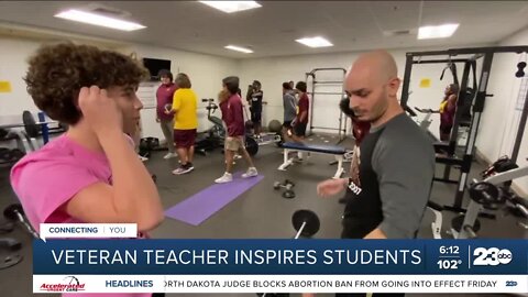 Army veteran teacher inspires students