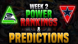 Week 2 NFL Power Rankings & Predictions