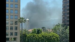 Transformer Explodes At Warner Bros Studio, Fire Breaks Out