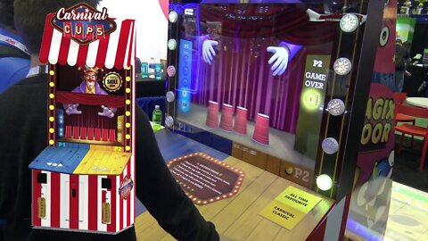 2for1: Drift 'N Thrift & Carnival Cups videmption games by Touch Magix (IAAPA 2019_