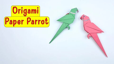 How to Make Origami Paper Parrot/DIY Easy Paper Crafts