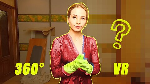 My cleaning routine in 360 VR! Cleaning bedroom