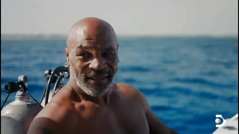 Mike Tyson swims with sharks on Discovery's Shark Week