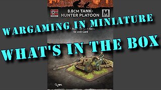 🔴 What's in the Box ☺ Flames of War 15mm WW2 8.8cm Tank Hunter Platoon