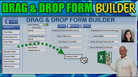 Create Forms In 1 Minute With This Drag & Drop Form Builder In Excel [FREE Download]