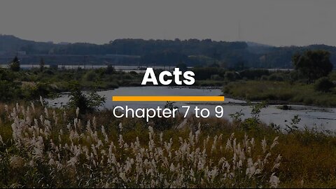 Acts 7, 8, & 9 - October 31 (Day 304)