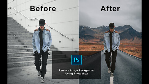 How to Crop Image & Change Background in Adobe Photoshop