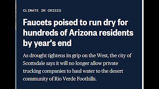 HOMES TO RUN OUT OF WATER OUTSIDE SCOTTSDALE AZ ON JAN 1ST