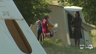 Native Americans gather on lot where Hughes Stadium once stood for Re-Emergence Encampment